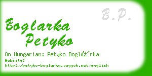 boglarka petyko business card